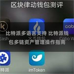 比特派多语言支持 比特派钱包多链资产管理操作指南