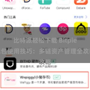 比特派轻松下载 Bitpie钱包使用技巧：多链资产管理全攻略