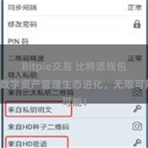 Bitpie交易 比特派钱包：数字资产管理生态进化，无限可能！