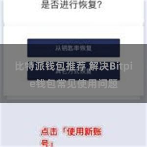 比特派钱包推荐 解决Bitpie钱包常见使用问题