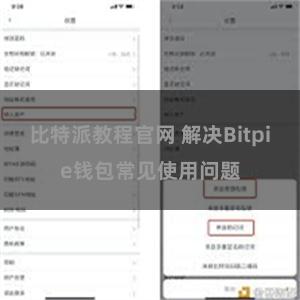 比特派教程官网 解决Bitpie钱包常见使用问题