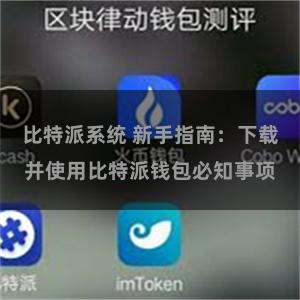 比特派系统 新手指南：下载并使用比特派钱包必知事项