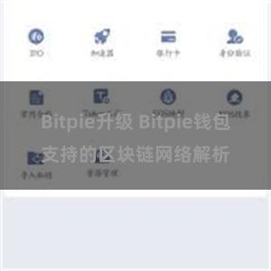 Bitpie升级 Bitpie钱包支持的区块链网络解析