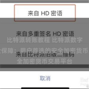 比特派转账教程 比特派数字资产安全保障：用户首选的安全加密货币交易平台