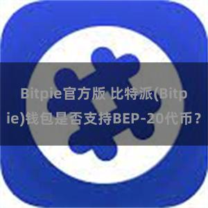 Bitpie官方版 比特派(Bitpie)钱包是否支持BEP-20代币？