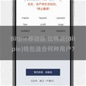 Bitpie移动版 比特派(Bitpie)钱包适合何种用户？