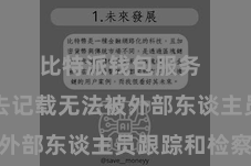 比特派钱包服务  使得来去记载无法被外部东谈主员跟踪和检察