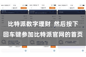 比特派数字理财  然后按下回车键参加比特派官网的首页