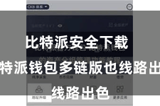 比特派安全下载  比特派钱包多链版也线路出色